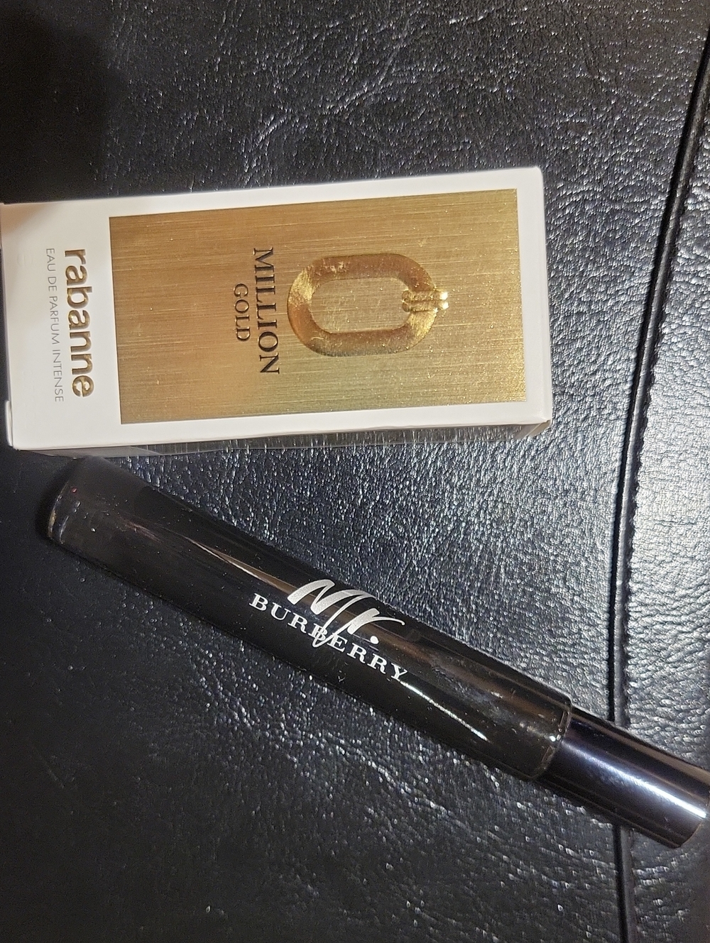 Mr. Burberry Black Tube with Silver Accents